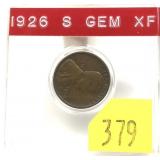 1926-S Lincoln cent