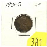 1931-S Lincoln cent