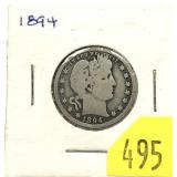1894 Barber quarter