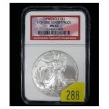 2006 American Silver Eagle, NGC slab certified
