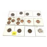 Lot, coins, 16 pcs.