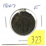 1847 U.S. large cent