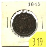 1845 U.S. large cent