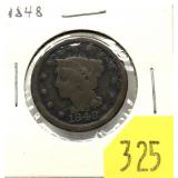 1848 U.S. large cent