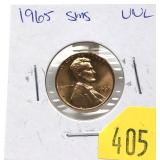 1965 SMS Lincoln cent, Unc.