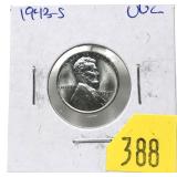 1943-S Lincoln cent, Unc.