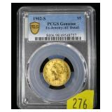 1902-S $5 Gold Liberty Half Eagle, PCGS slab