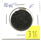 1843 U.S. large cent