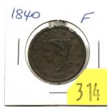 1840 U.S. large cent