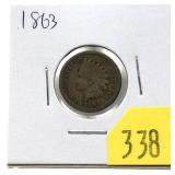 1863 Indian Head cent