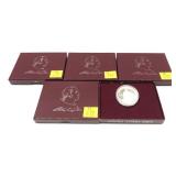 x4- 1982 Proof half dollars, 90% silver -x4 half