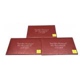 x3- 1976 3-piece Bicentennial sets, 40% silver -