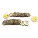 x40- Kennedy half dollars, 40% silver -x40 half