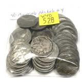 x40- Full date Buffalo nickels -x40 nickels-