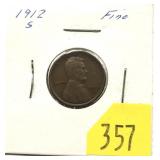1912-S Lincoln cent