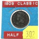 1809 U.S half cent