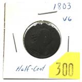 1803 U.S half cent