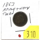 1863 Civil War token
