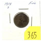 1914-S Lincoln cent
