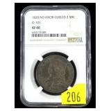 1828 No Knob Curled 2 U.S. Capped Bust half