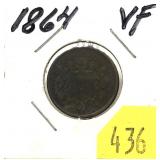 1864 2-cent piece