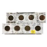 x8- Canadian dollars, mixed dates -x8 dollars -