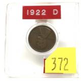 1922-D Lincoln cent