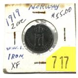 1919 Norway 2 ore