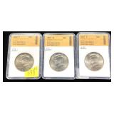 x3- Kennedy half dollars: 2006/2007 SGS slab