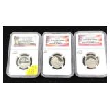 x3- Proof quarters: 2-2010-S, 2013-S NCG slab