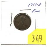1911-D Lincoln cent