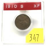 1910-S Lincoln cent
