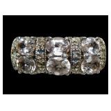 Platinum over sterling silver Morganite and