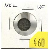 1852 3-cent silver