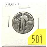 1930-S Standing Liberty quarter