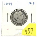 1899 Barber quarter