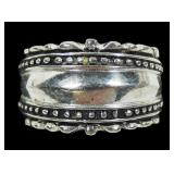 Sterling silver band ring, size 7.5