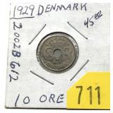 1929 Denmark 10 ore