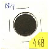 1869 2-cent piece