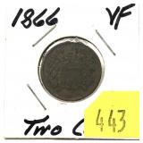1866 2-cent piece