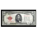 $5 red seal note series of 1928A