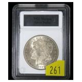 1921 Morgan dollar, B.U.