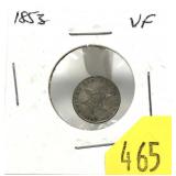 1853 3-cent silver