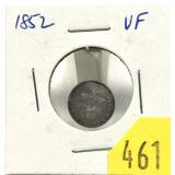 1852 3-cent silver