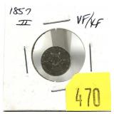 1857 3-cent silver