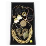 Lot, fashion jewelry, some sterling