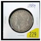 1884 Morgan dollar