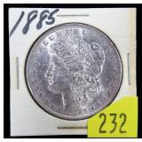 1885 Morgan dollar, B.U.