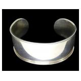 Sterling silver cuff bracelet, 1" W., 20.5 grams