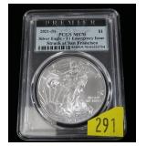 2021-S American Silver Eagle, PCGS slab certified